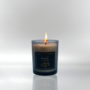 Bougie parfumée en verre fumé