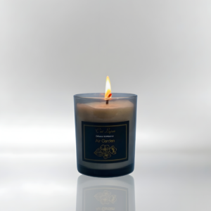 Bougie parfumée en verre fumé